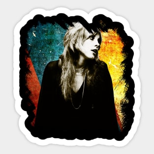 Stevie in Black & White illustrations Sticker